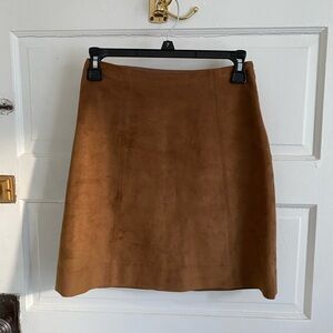 Aritzia Babaton Brown Tan Suede Skirt Size 2